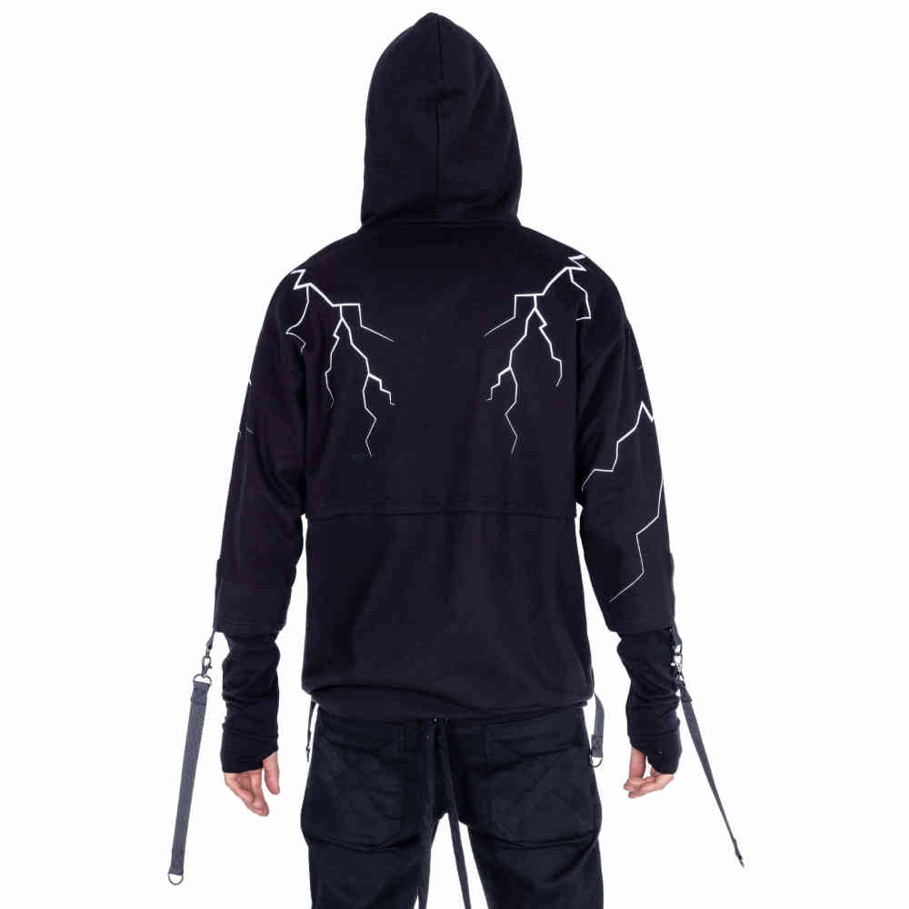 Heartless - Heartless Lightning Vest met capuchon - Zwart/Wit